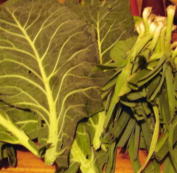 collards and leeks