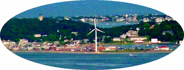 Hull, Ma.  High School wind turbine